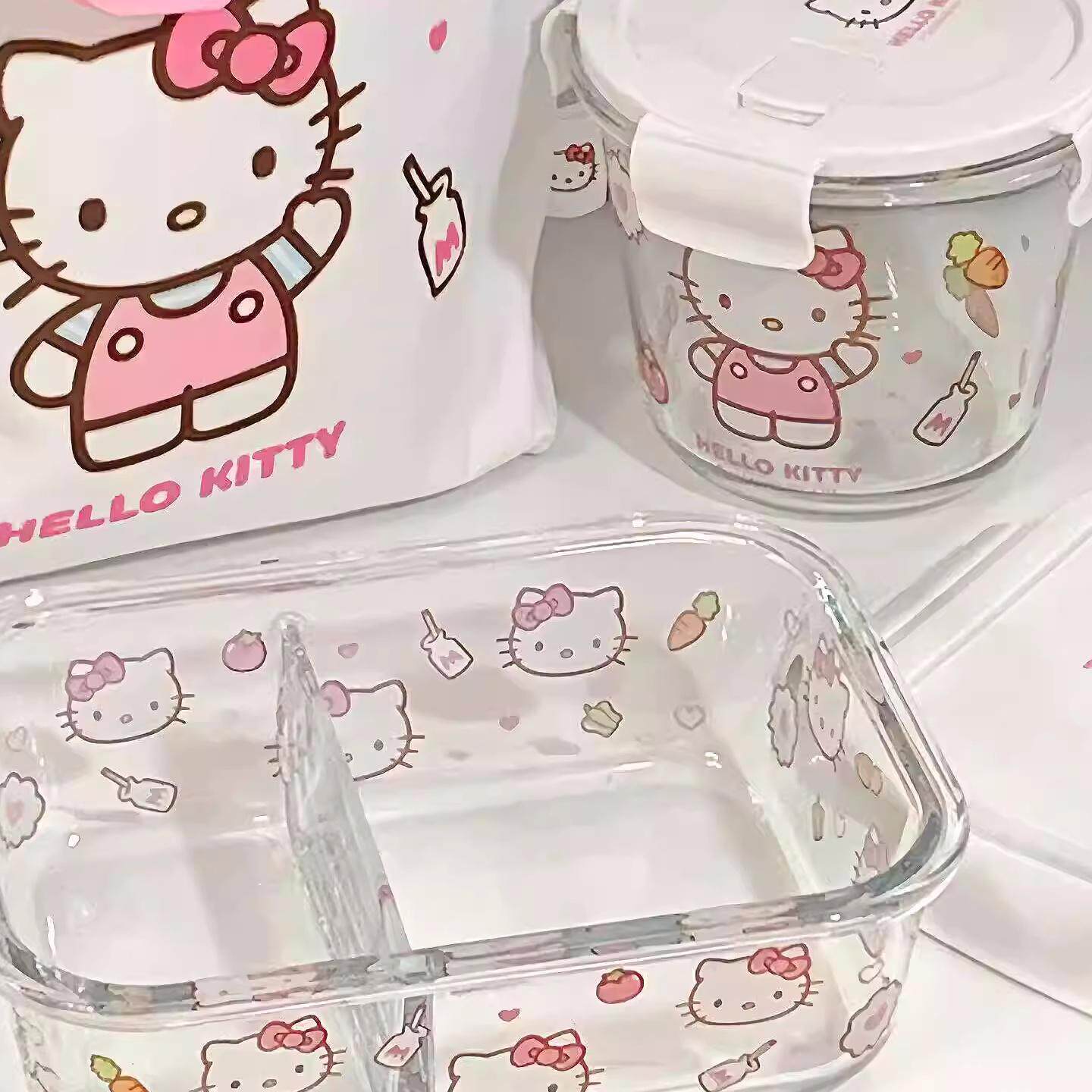 kitty卡通儿童饭盒凯蒂猫pp