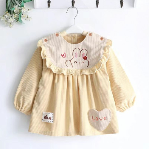 宝宝吃饭围兜小童罩衣反穿衣