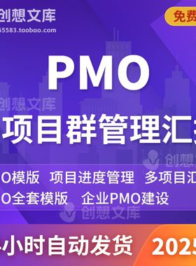 企业PMO项目建设规划咨询数字化转型进度管理方案多项目汇报模板