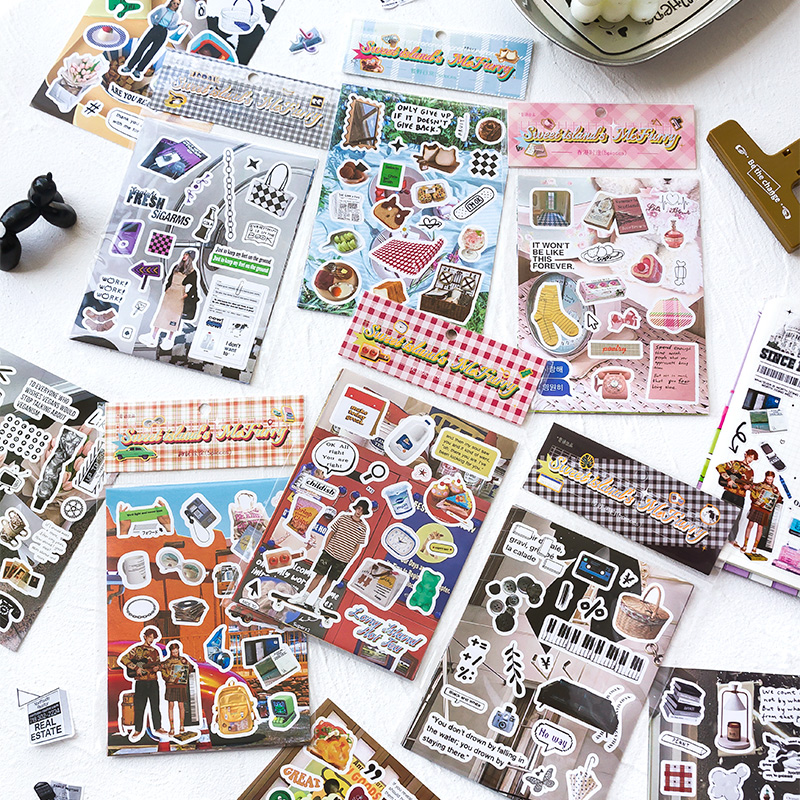 甜岛麦旋风5张入贴纸6款