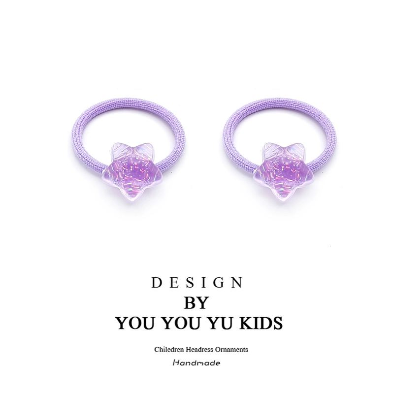 宝宝扎头发发绳女童不伤发小头绳皮筋发圈小女孩头饰儿童星星发圈