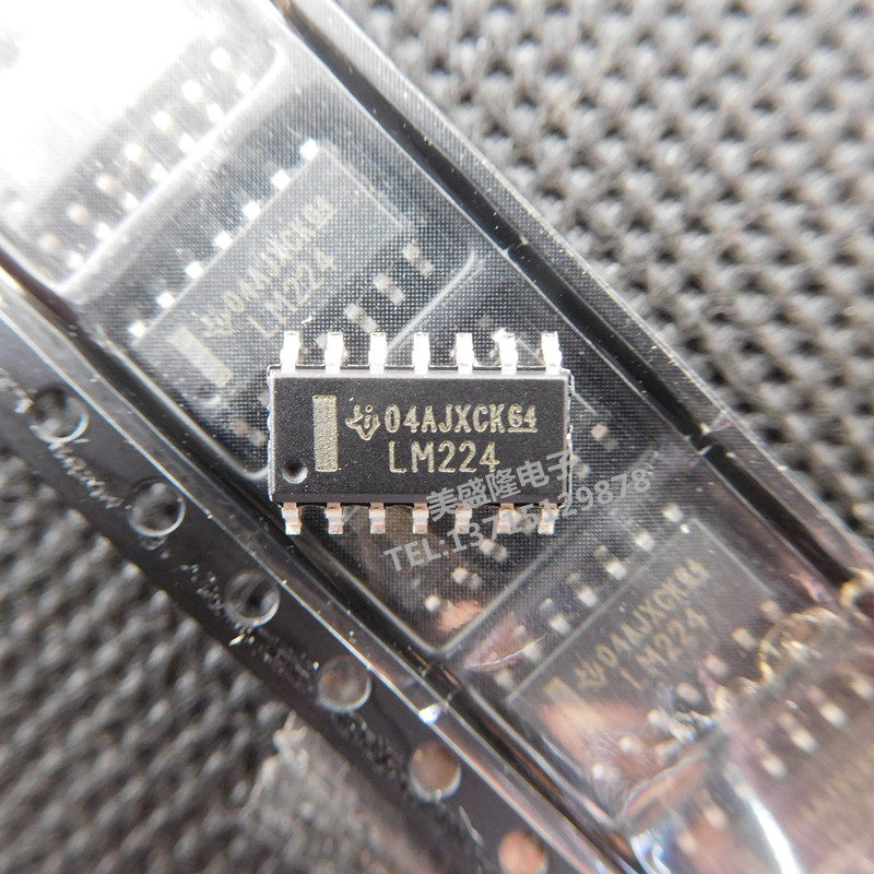 贴片LM224 LM224DR SOP-14运算放大器四路单电源 全新TI原装进口