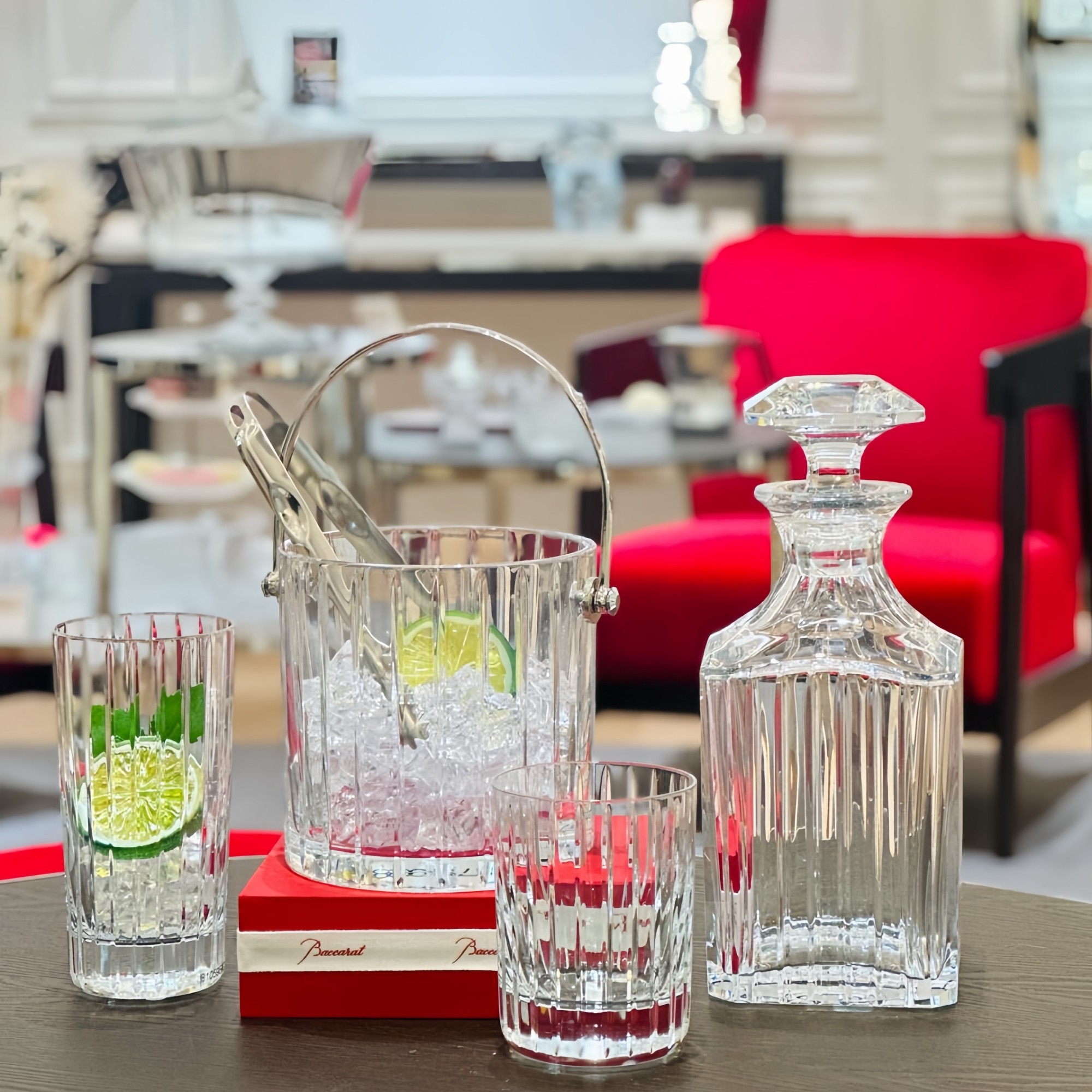 轻奢网红酒樽水晶杯威士忌洋酒红酒杯冰桶水杯对杯中腰家用醒酒器