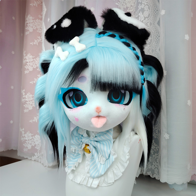 kig系兽头成品现货蓝色狗