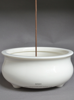 陶瓷香炉家用供奉供佛上香碗室内
