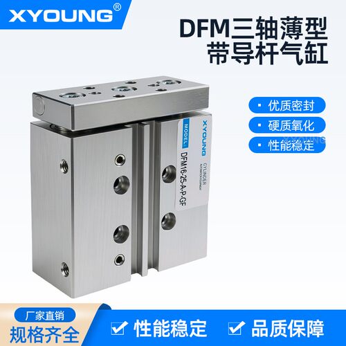 XYOUNG三轴薄型带导杆气缸DFM
