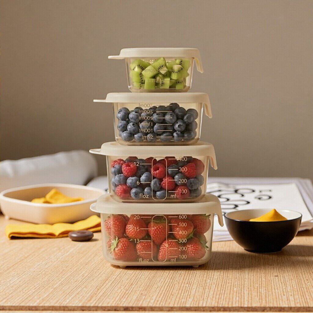 保鲜盒可蒸煮食品级硅胶小罐子零食分装密封迷你辅食盒便携水果盒