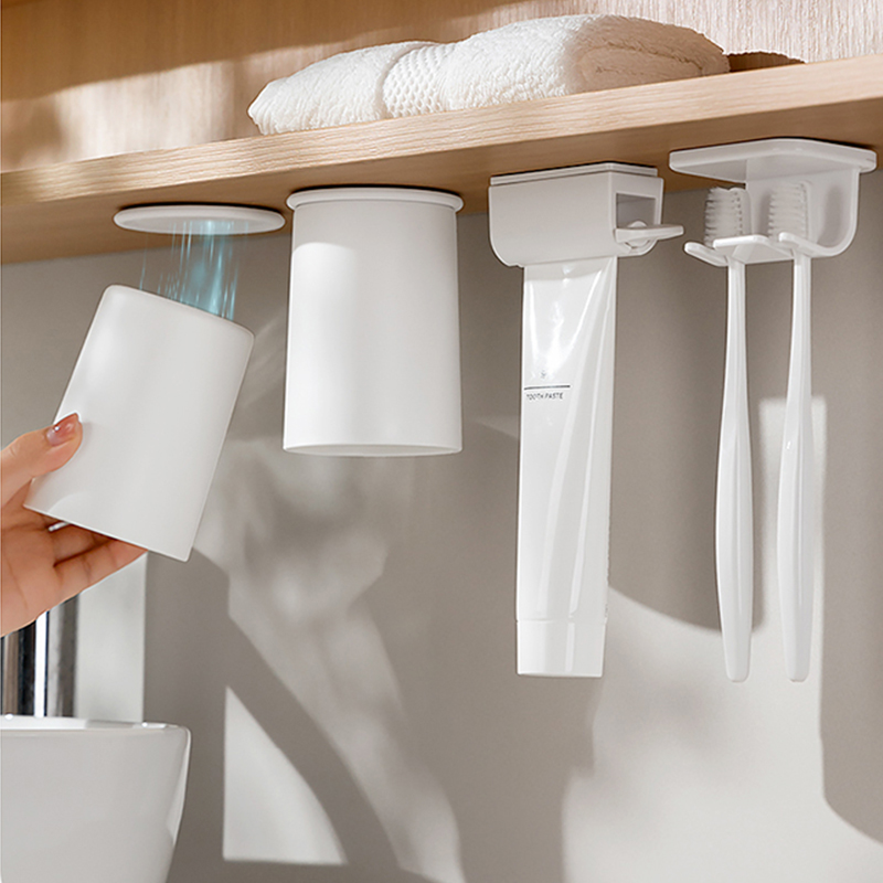 镜柜倒挂收纳浴室柜底置物架