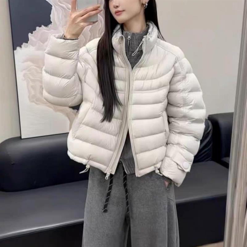 韩版立领排骨泡芙棉服女装2026年冬季新款通勤宽松显瘦保暖外套潮