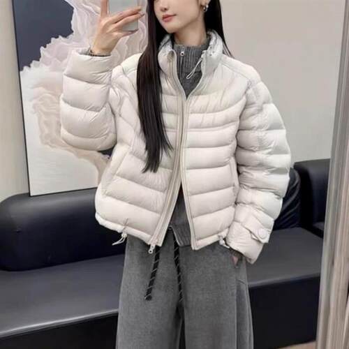 韩版立领排骨泡芙棉服女装2026年冬季新款通勤宽松显瘦保暖外套潮