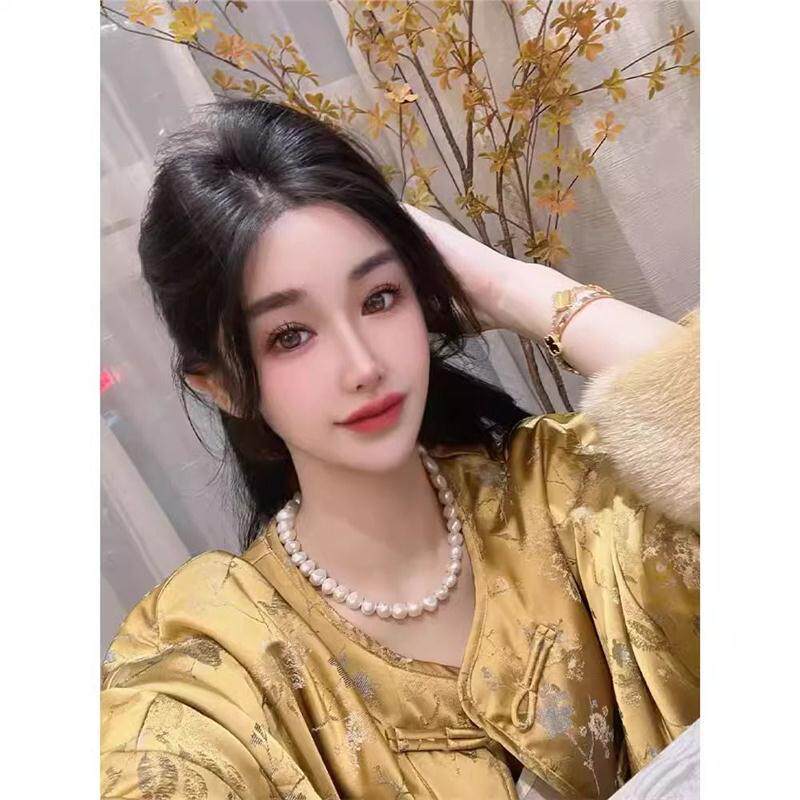 今年流行爆款高级感超好看新中式国风黄色碎花加厚棉服外套女冬季