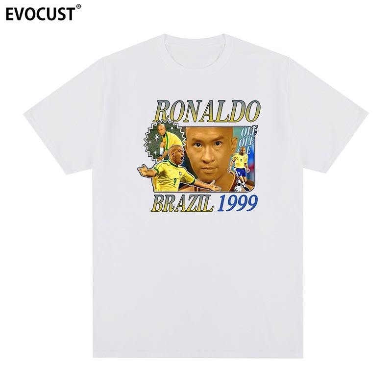 赌侠1999短袖T恤罗纳尔多合体张家辉电影足球RONALDO复古男女Tee