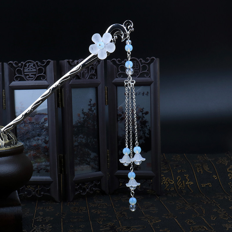 原创手工古装古风发簪子步摇汉服长流苏发饰头饰仙女宫廷表演直播,饰品/流行首饰/时尚饰品新,发饰,淘宝优惠券,粉丝福利购,淘宝优惠卷