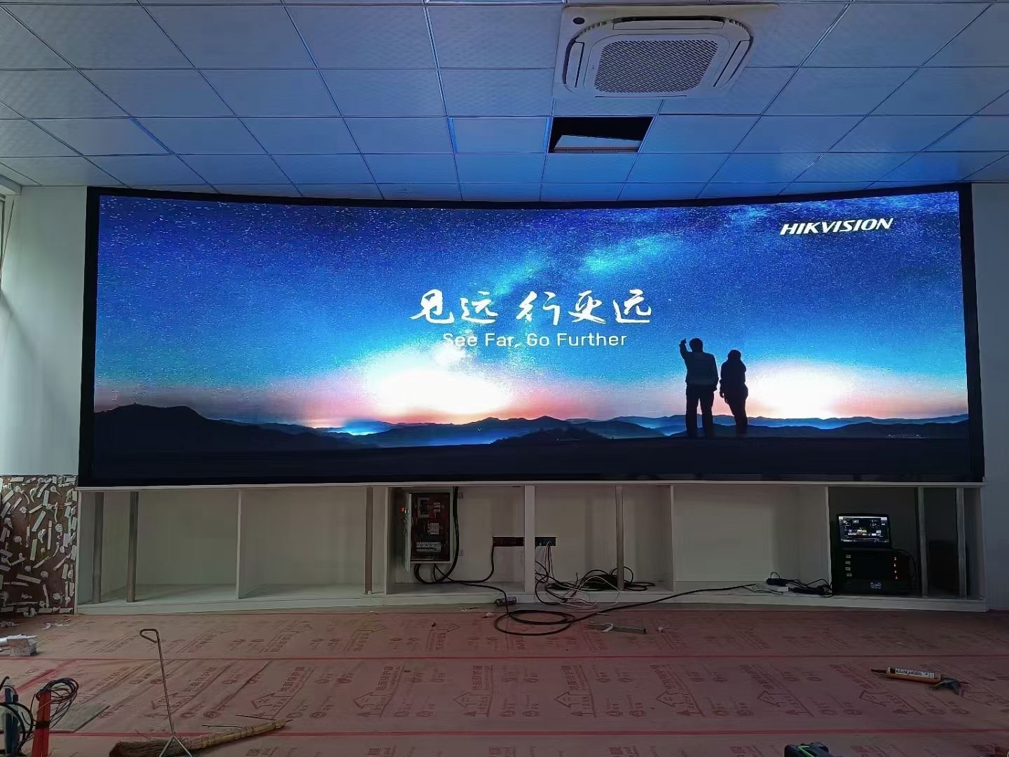 led显示广告屏 室内全彩led屏 商场大厅宣传屏室内led电子屏p1.