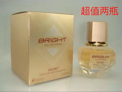 璀璨香水 雅诗龙璀璨香水金银30/50ml 清新持久女士BRIGHT/ESLONG