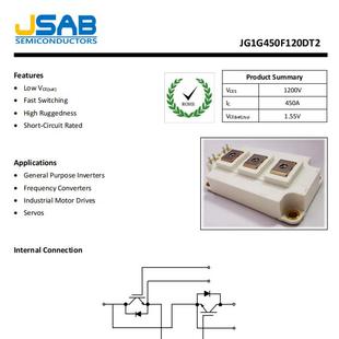 安建IGBT模块JG1G450F120DT2可替代英飞凌FF450R12KT4 国货之光