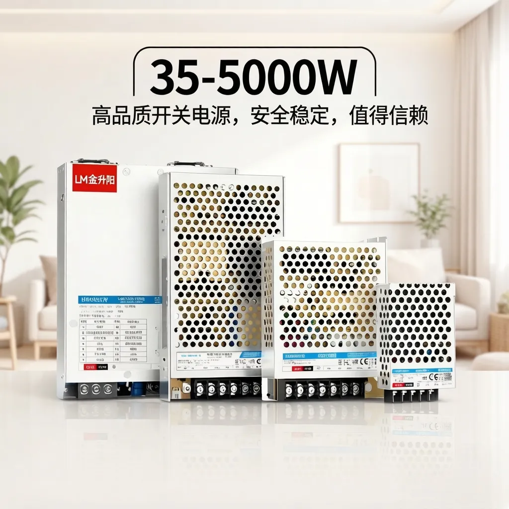 LM金升阳220V转24V直流DC12V开关电源盒350w变压器兼容替代LRS