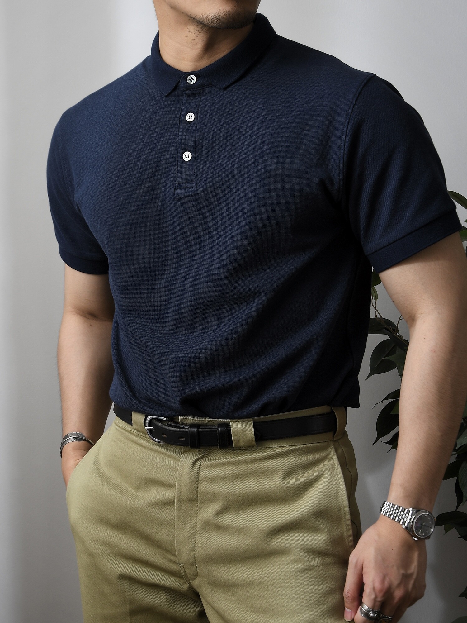 BASIC POLO SHIRT SHORT SLEEVE LAPELS MENS T-SHIRT BUSINESS COMMUTE AMERICAN RETRO SUMMER
