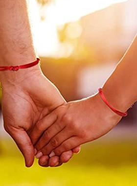 圣诞新年情侣手链红绳手链百搭