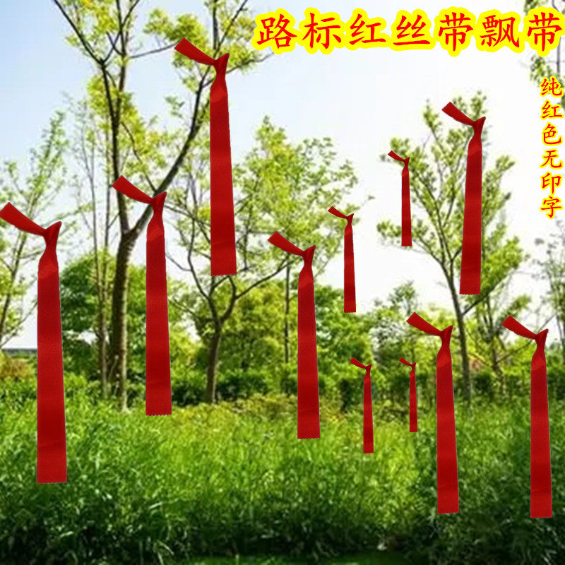 户外丝带野营运动活动挂树布条团建爬山驴友比赛登山指引标记飘带