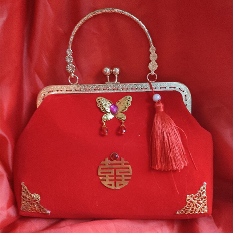 婚庆新娘手拎包结婚彩礼首饰礼包高档婚礼伴娘手提包红包聘金袋子
