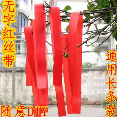 红丝带彩色飘带学生励志许心愿