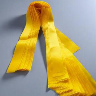 招财飘带黄色丝带缎带织带子景区节庆装饰挂树路引黄丝汽车平安带