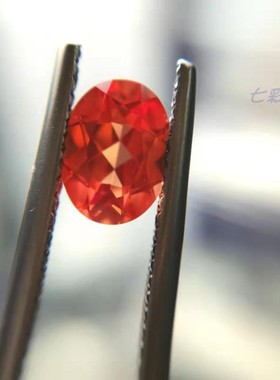 首饰橙黄色蓝宝石可定制