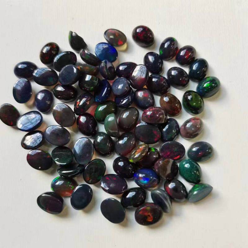 染色黑欧泊b03g-1 变彩漂亮 烟熏处理 难得学习样品 国赛考纲品种