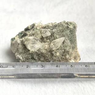 天然印度纺锤方解石矿标 矿物收藏小精品 晶型完好 造型可爱
