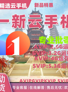 一新云机AVIP/GVIP/KVIP/SVIP/SVIP/RVIP30天激活码