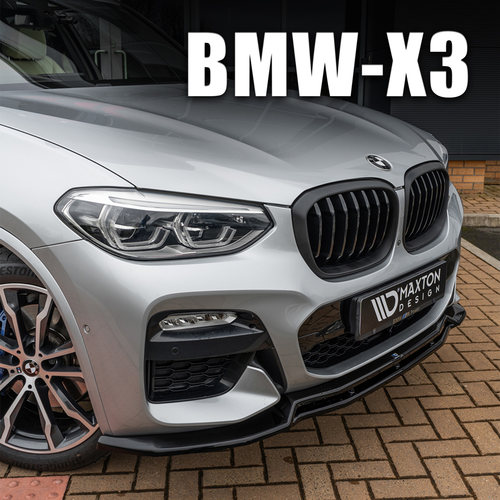 适用 宝马X3 M40i d G01升级改装前铲侧裙小包围前唇套件bmw烤漆