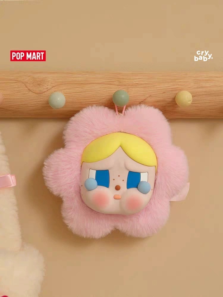 POPMART泡泡玛特 CRYBABY悲伤俱乐部系列哭娃周边硅胶毛绒耳机包
