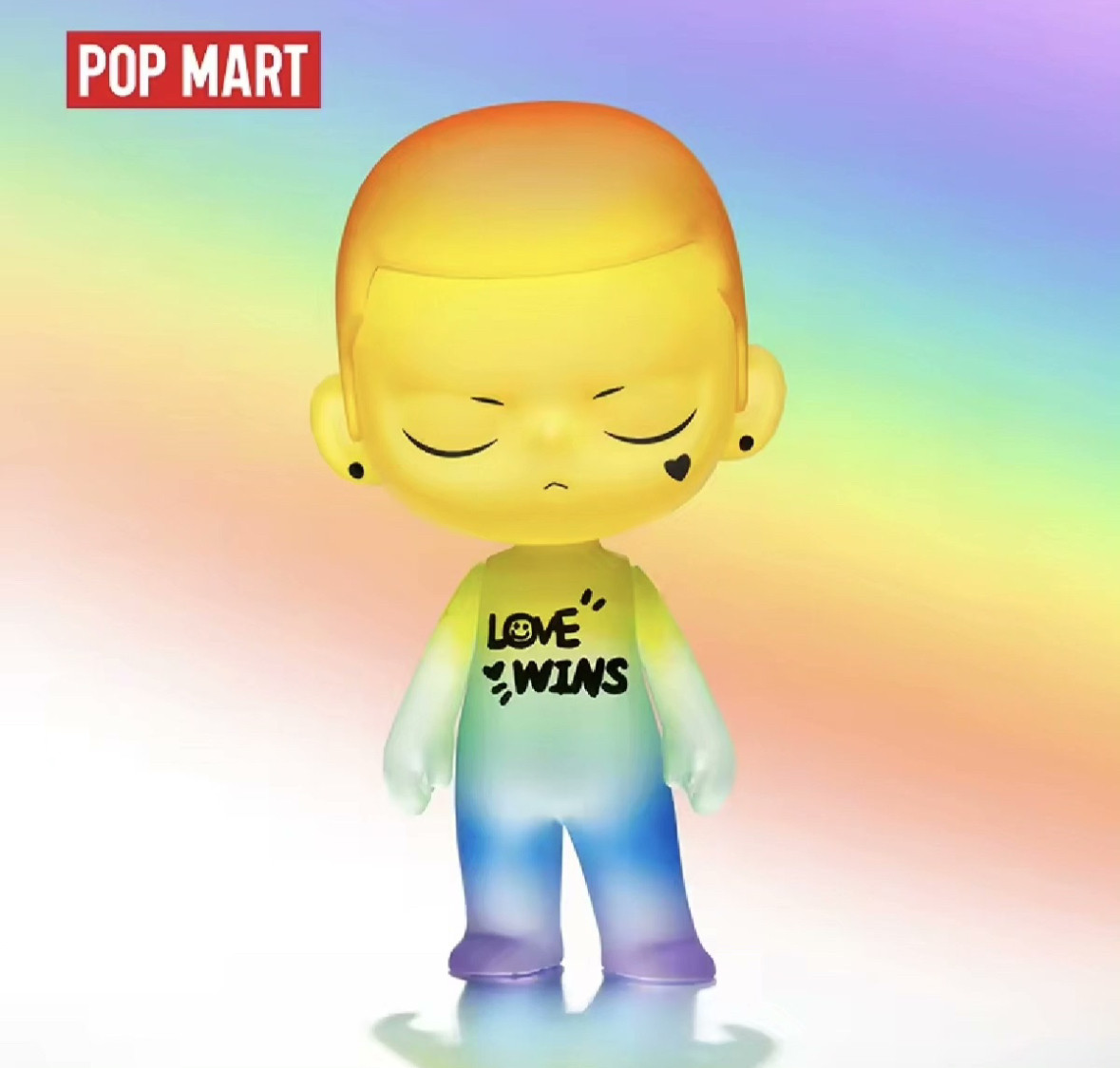 POPMART泡泡玛特kubo彩虹吊卡海外限定手办盲盒潮玩摆件礼物