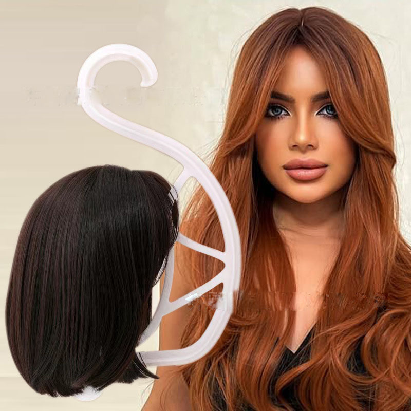 假发悬挂式支架wig hanger S形支架 假发收纳头套帽子支撑架