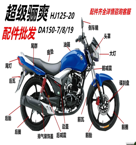 摩托车豪爵铃木超级骊爽150-20