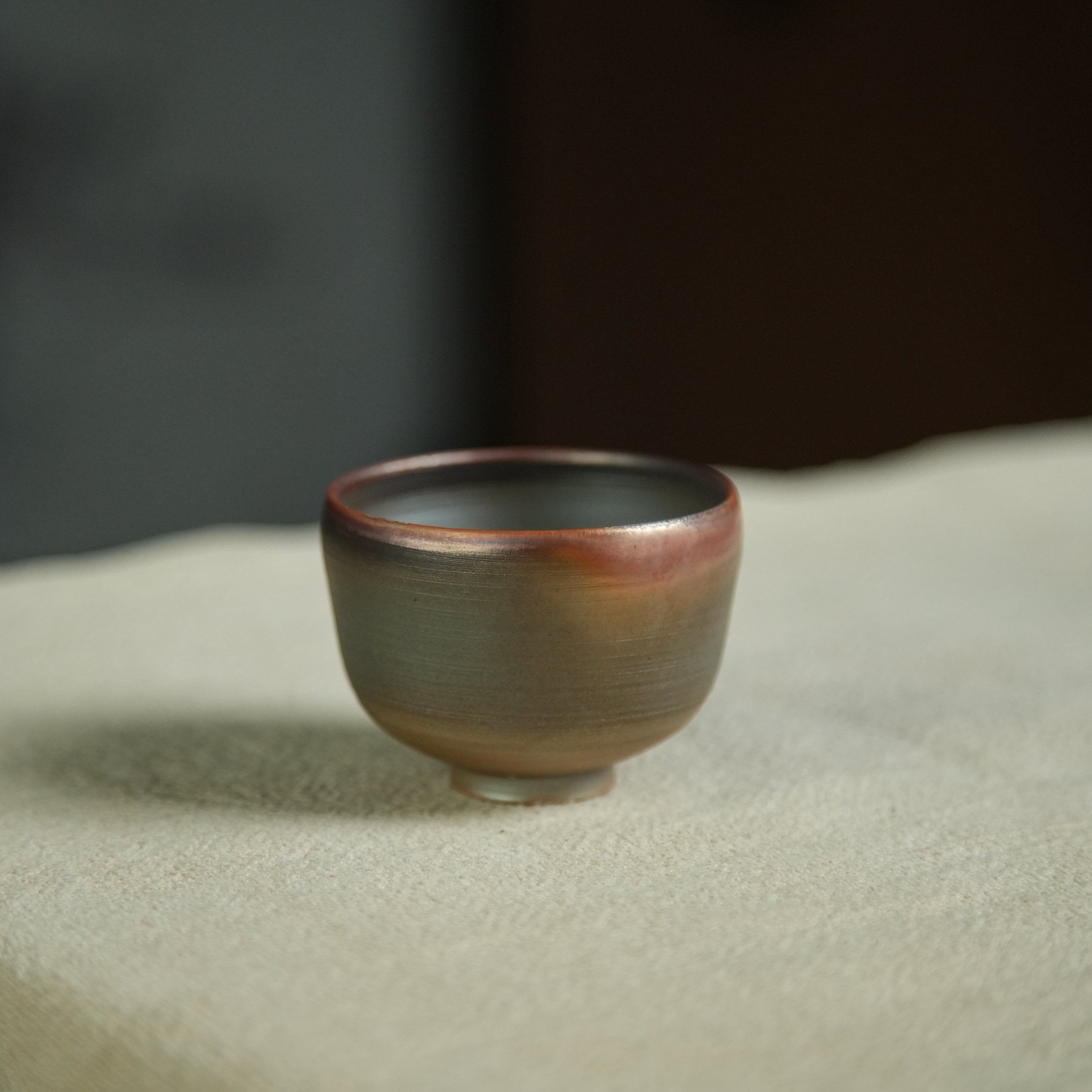 柴烧杯｜陶土 简约清雅 口沿金边 手感细腻·75cc,餐饮具,茶杯,淘宝优惠券,粉丝福利购,淘宝优惠卷