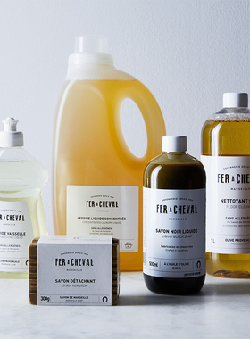 法国 FER A CHEVAL 马蹄铁马赛皂液浓缩进口除菌洗衣液自然清洁剂