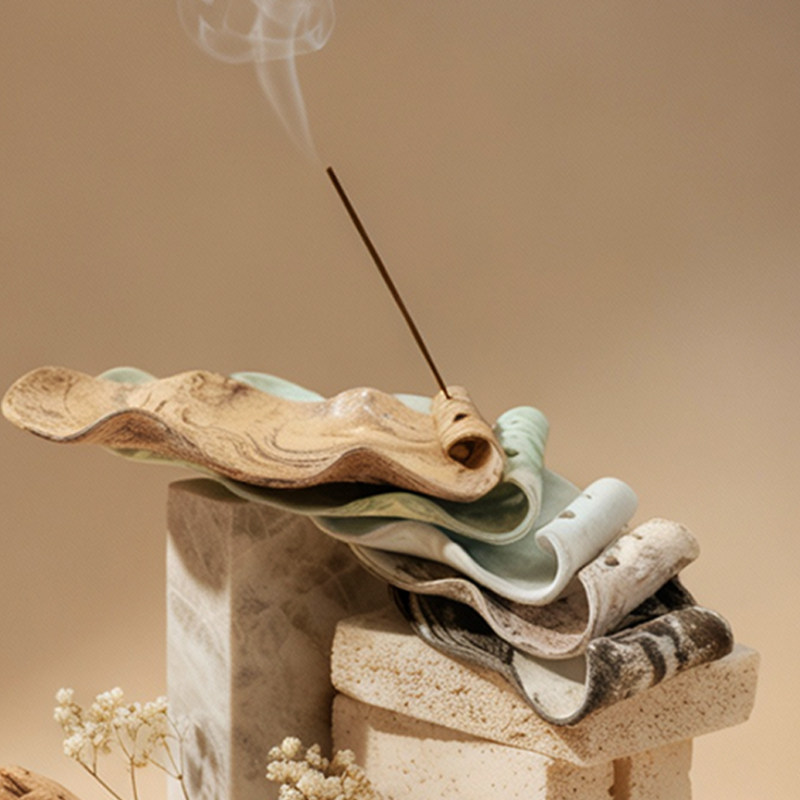 福缭FuLau卷福陶瓷香插景德镇手作线香盘自然古朴香托双香孔设计,家居饰品,香托/香盘/香座/香插,淘宝优惠券,粉丝福利购,淘宝优惠卷