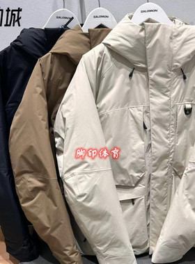 SALOMON 萨洛蒙 户外中性连帽保暖夹克羽绒服充绒量90% 蓬松度700