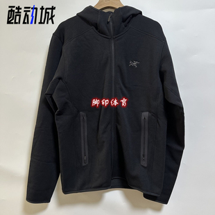 Arcteryx始祖鸟KYANITE Hoody 刺绣logo纯色休闲抓绒夹克外套男款