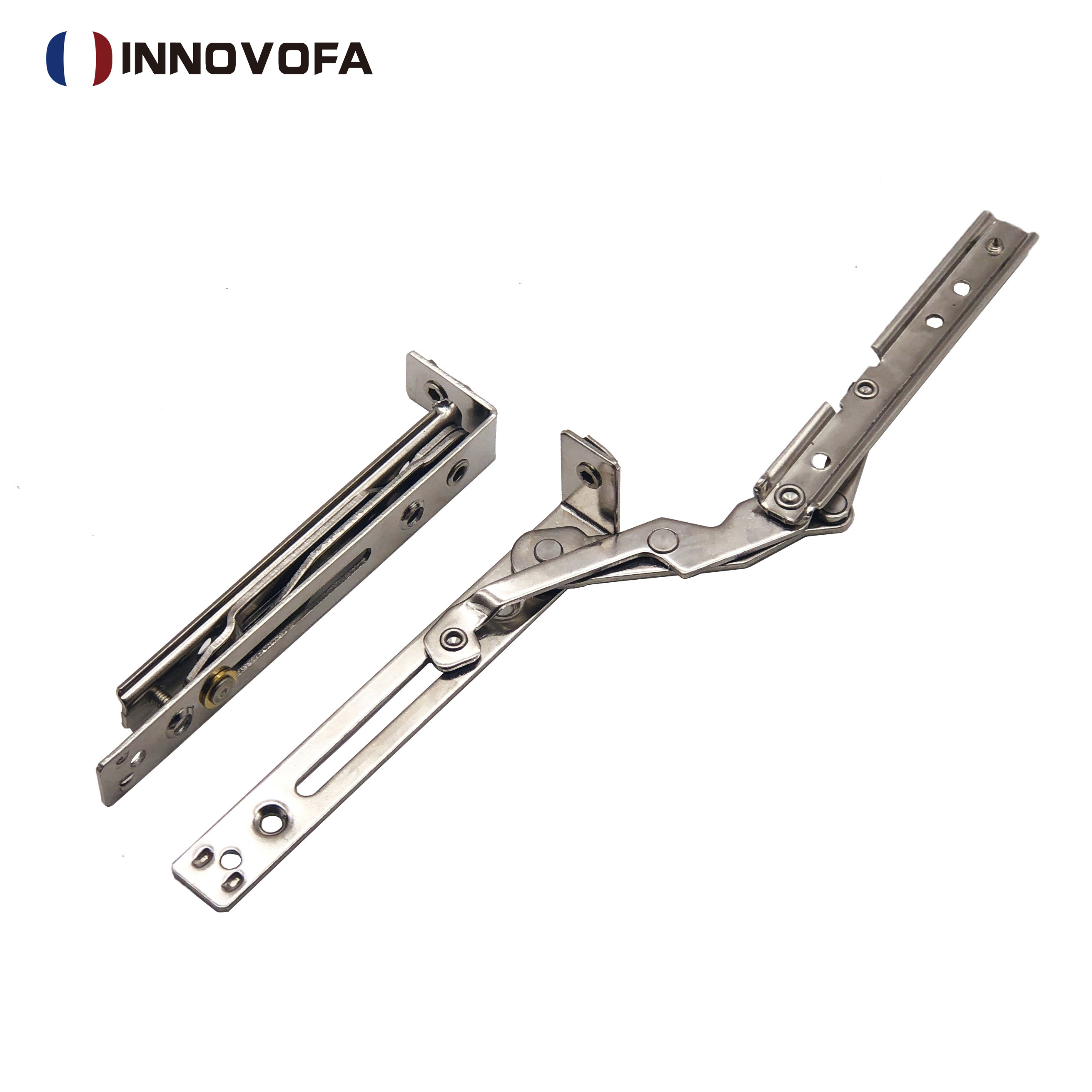 innovofa 304隐形铰链窗纱一体窗纱窗滑撑180度限位器断桥窗合页