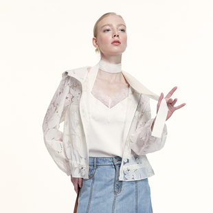 25秋新款 艺之卉浪漫剪花防晒衣高级感透视花朵薄款 外套空调衫
