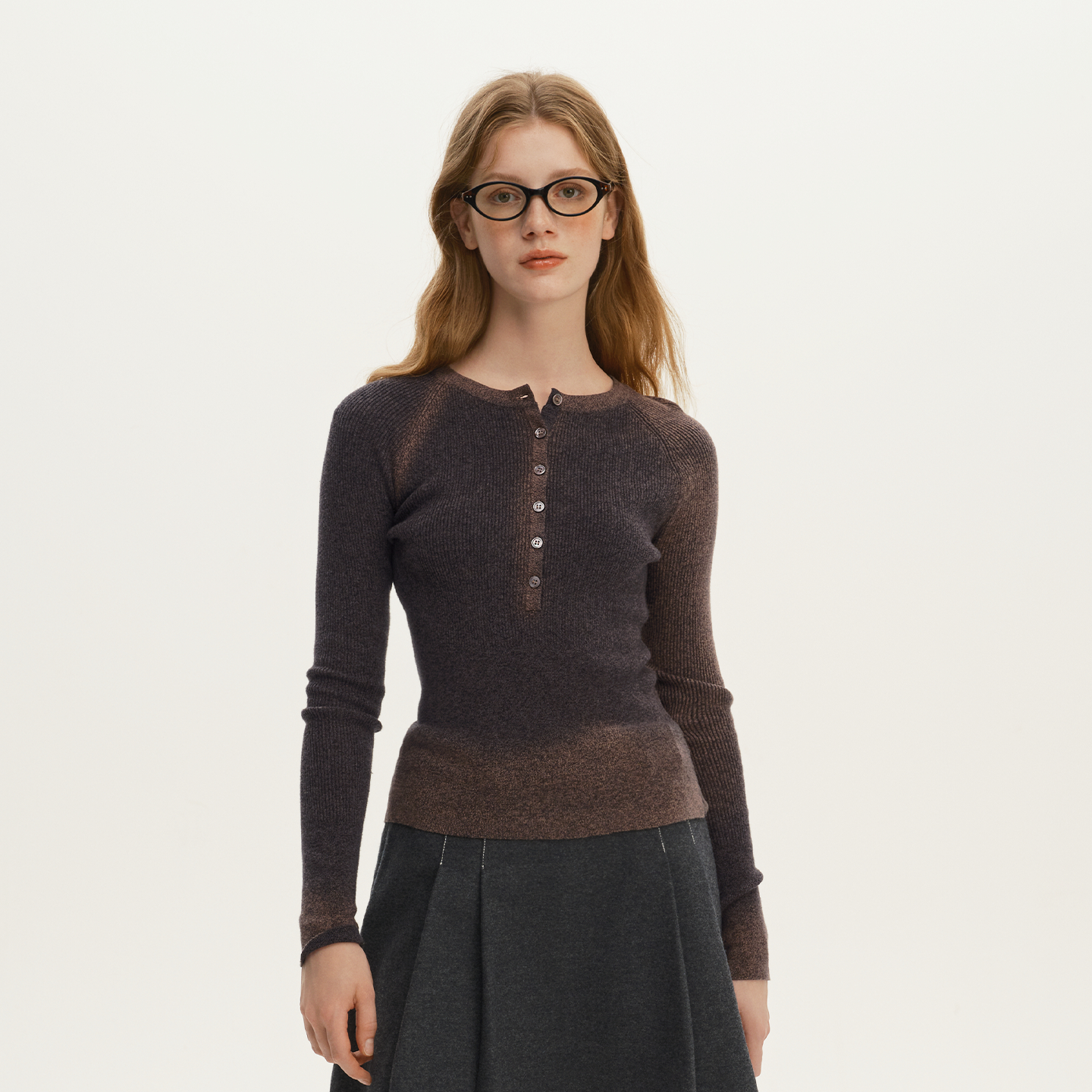 艺之卉针织衫修身V领单穿打底