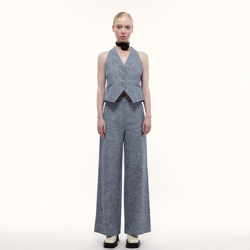 Eachway正装直筒西装阔腿裤