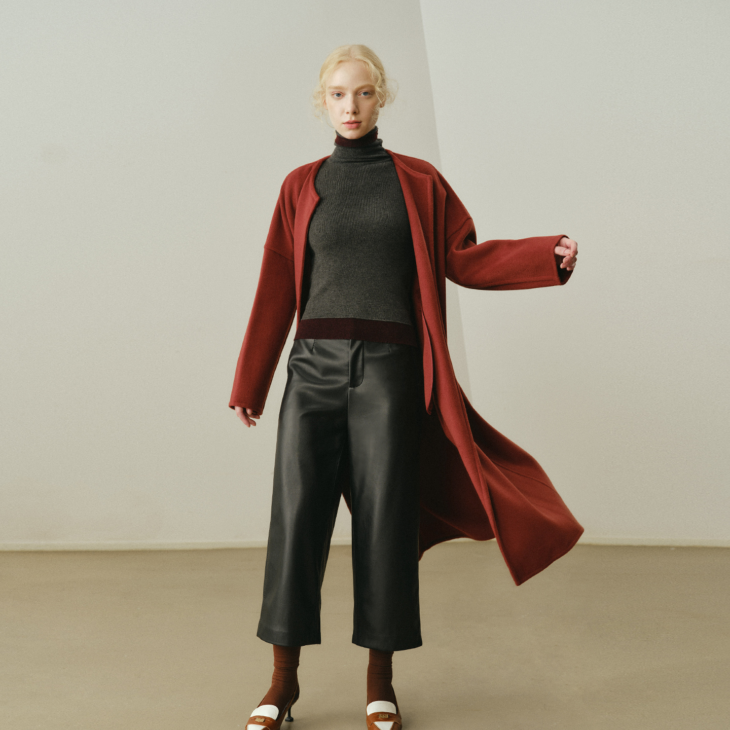 艺之卉EACHWAY超纤皮PU皮裤