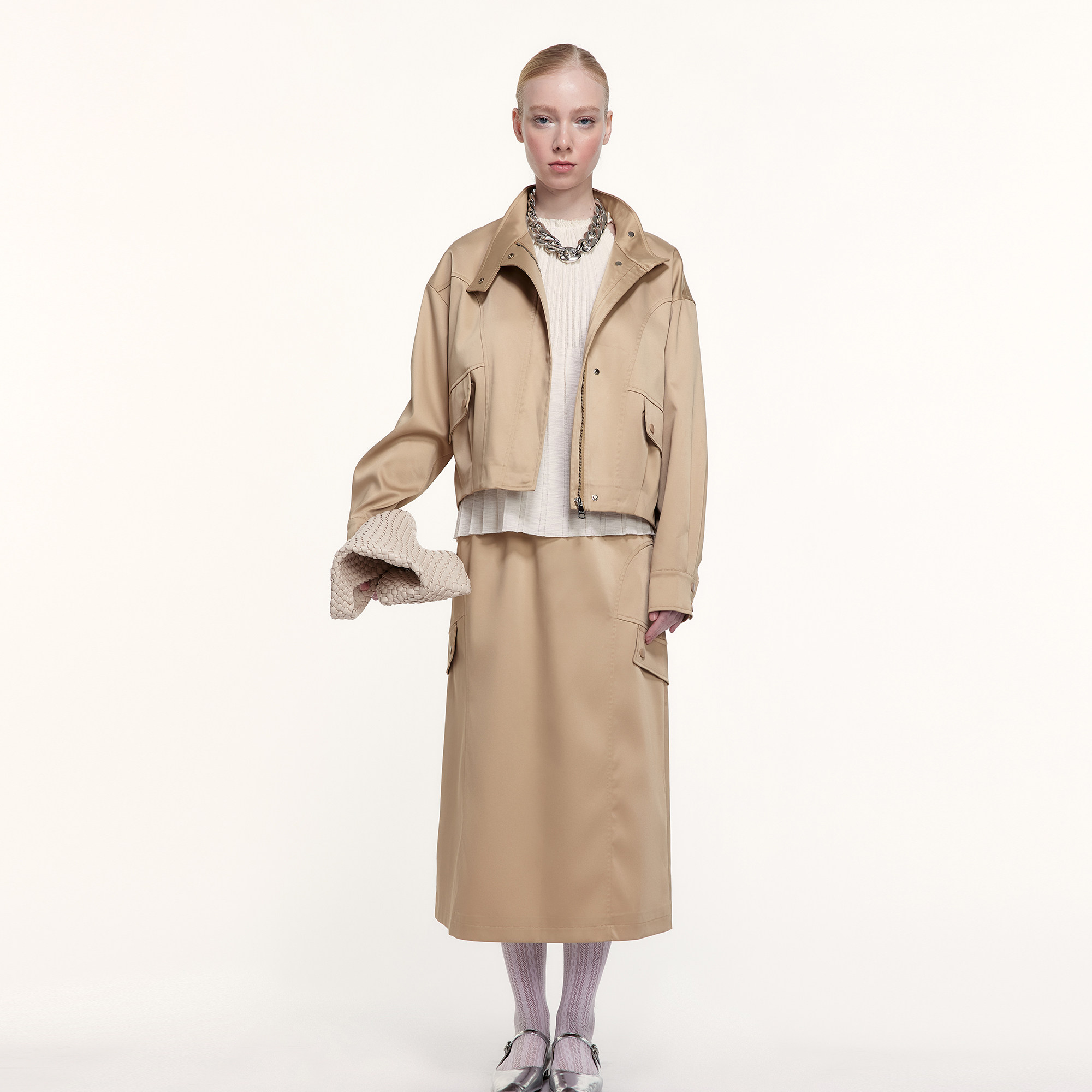 艺之卉机能风半身裙直筒半裙