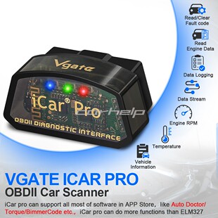 检车OBD神器 Vgate iCar Pro BLE 4.0 wifi ELM327汽车故障诊断仪