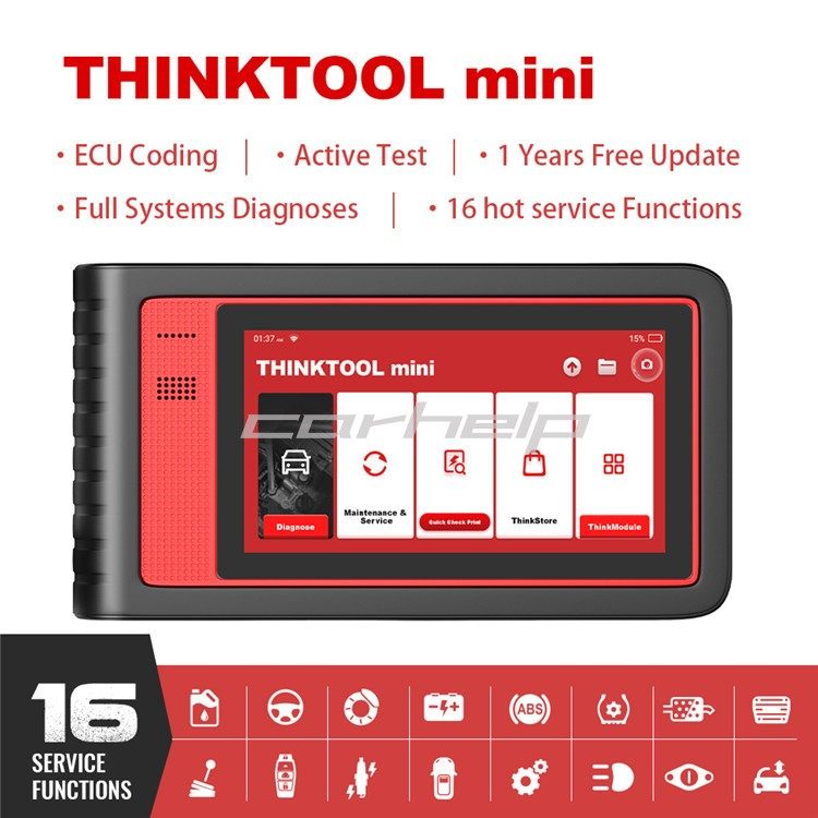 ThinkCar THINKTOOL mini Car Diagnostic Scan Tool + 16 Reset.