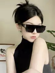 Functional Style Sunglasses for Women, Trendy One-Piece Design, Suitable for Cycling, Running, Hiking, Windproof, Uv Protection, Large Face